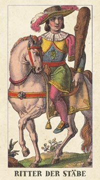 Tarot und Der Ritter der Stäbe für Furchtlosigkeit und Erlebnishunger