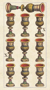Die Zehn der Kelche im Classical Tarot