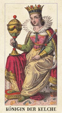 Die Königin der Kelche im Classical Tarot