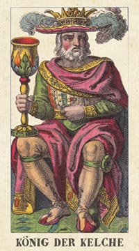 Tarot und Der König der Kelche für Feingefühl und Wissenschaft