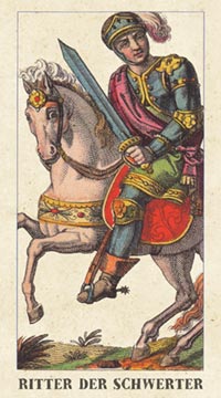 Der Ritter der Schwerter im Classical Tarot