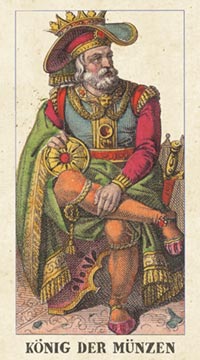 Der König der Münzen im Classical Tarot