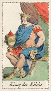 Der König der Kelche im Tarot of Lombardy