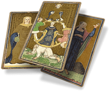 Zurück in die Renaissance mit dem Kartendeck des Visconti Tarot auf Wahrsager.de!