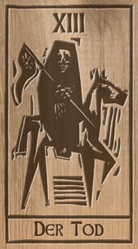 Der Tod im Woodcut Tarot